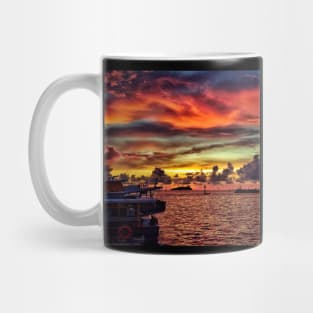 Summer Fiery Sunset Skies Photography Design Mug